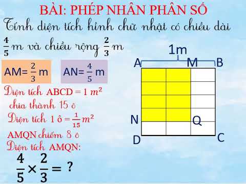 Lớp 4 - Môn: Toán - Bài: Phép nhân phân số (Tuần 25- 13/4/2020)