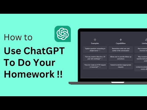 How To Use ChatGPT To Do Your Homework !