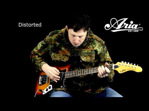 Aria RETRO 1532 Electric guitar demonstration - YouTube