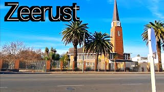 Driving in South Africa through Zeerust.