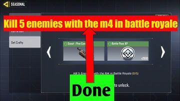Kill 5 enemies with the m4 in battle royale