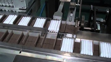 Automatic Vertical Cartoner Machine For Candles With Feeding System Cartoning Machinery