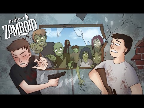 НАШ ПЕРВЫЙ ДЕНЬ ВЫЖИВАНИЯ В ЗОМБИ АПОКАЛИПСИСЕ!!! - PROJECT ZOMBOID