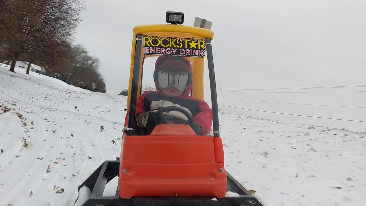 Toddler in Custom SnowDog Sled YouTube