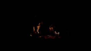 🔥 Ember Glow Beneath the Moon 12h | Black Screen Fire Sounds for Deep Sleep & Relaxation