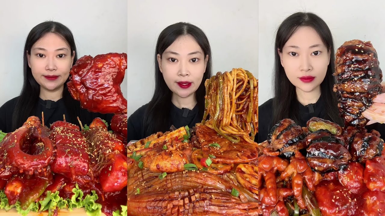 Mukbang #18: Eat roll belly braised pork belly 😋😋 #mukbang #eatingshow #porkbelly #yummyshow 