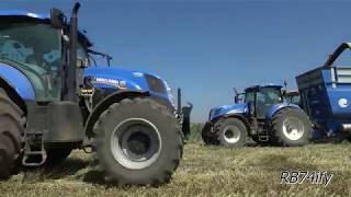 Triticale Silage - New Holland Fr9090 9060 Case Ih Magnum 335 Claas Xerion 3800 Crosetto Fliegl