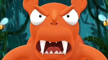 Bees vs Dog Dragon, a 25s micro animation made with Project Neo, Firefly, CapCut