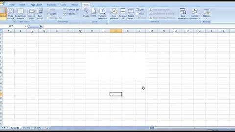 excel grid line missing !