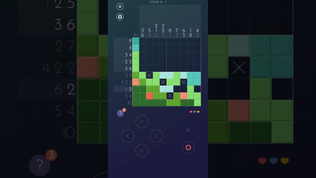 Deer My Friend - Nonogram strategy : Chapter 1 - Stage 12 - 7