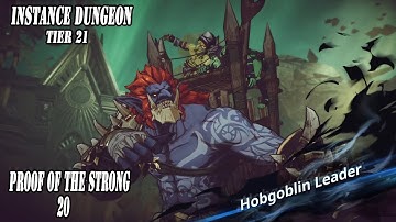 [Solo Leveling: Arise] Instance Dungeon - Hobgoblin Leader Tier 21 (Proof level 20)