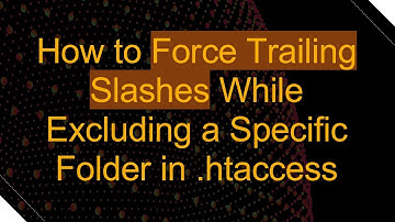 How to Force Trailing Slashes While Excluding a Specific Folder in .htaccess
