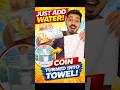Magic Coin Tissue – Add Water &amp; It Turns Into a Towel! 😲#compressedtissue #cointissue #meeshofinds