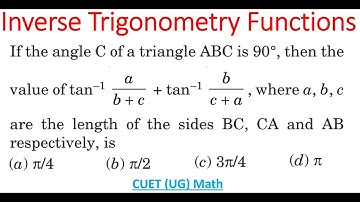 Value Of tan^(-1) a/(b + c) + tan^(-1) b/(c + a)