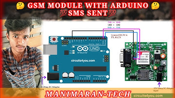 how to use gsm module with arduino | send sms | Arduino | gsm module | tamil |  manimarantech