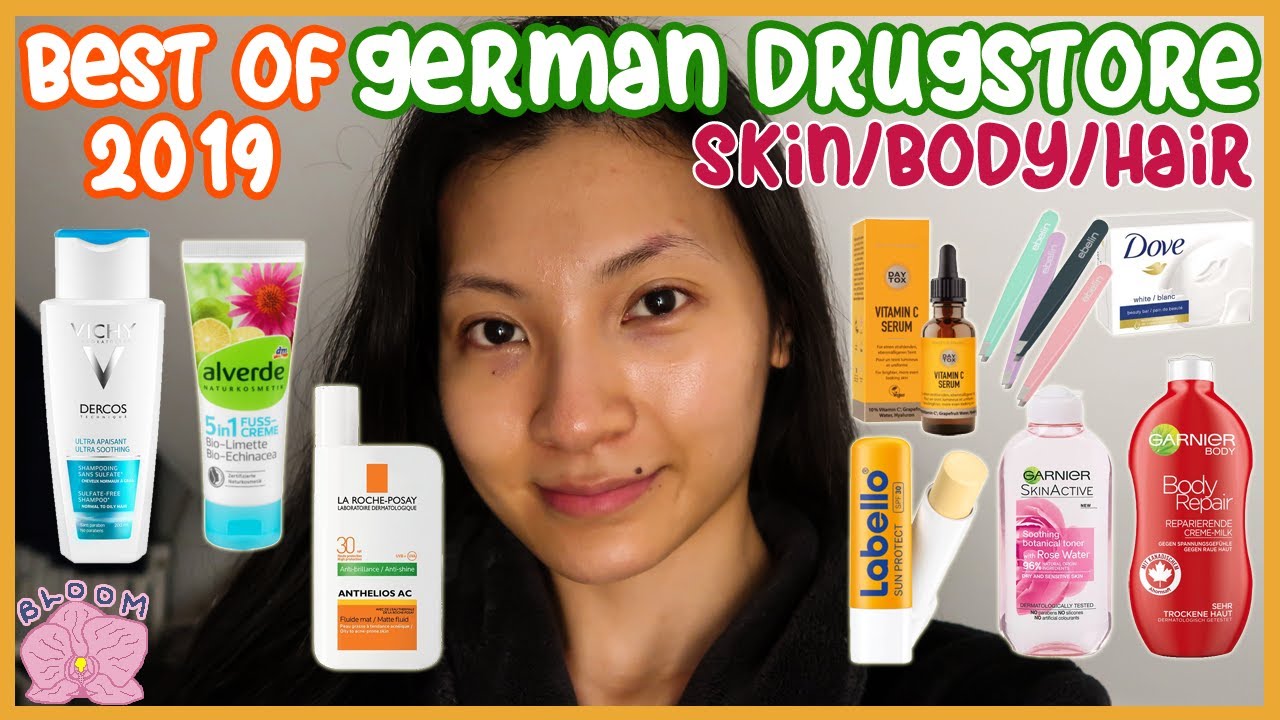 Best German Drugstore Skin/Body/Hair Care Of 2019 Yearly Favorites: Dm \U0026 Rossmann + Apotheke | Grwm
