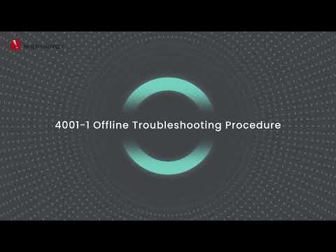 4001-1 Offline Troubleshooting Procedure