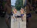 Hard training in rainy weather!!#hardwork #muaythai #rain #fit #power #trainhard #gymworkout #hype