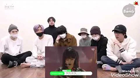 Bts reaction to blackpink How You like that inkigayo