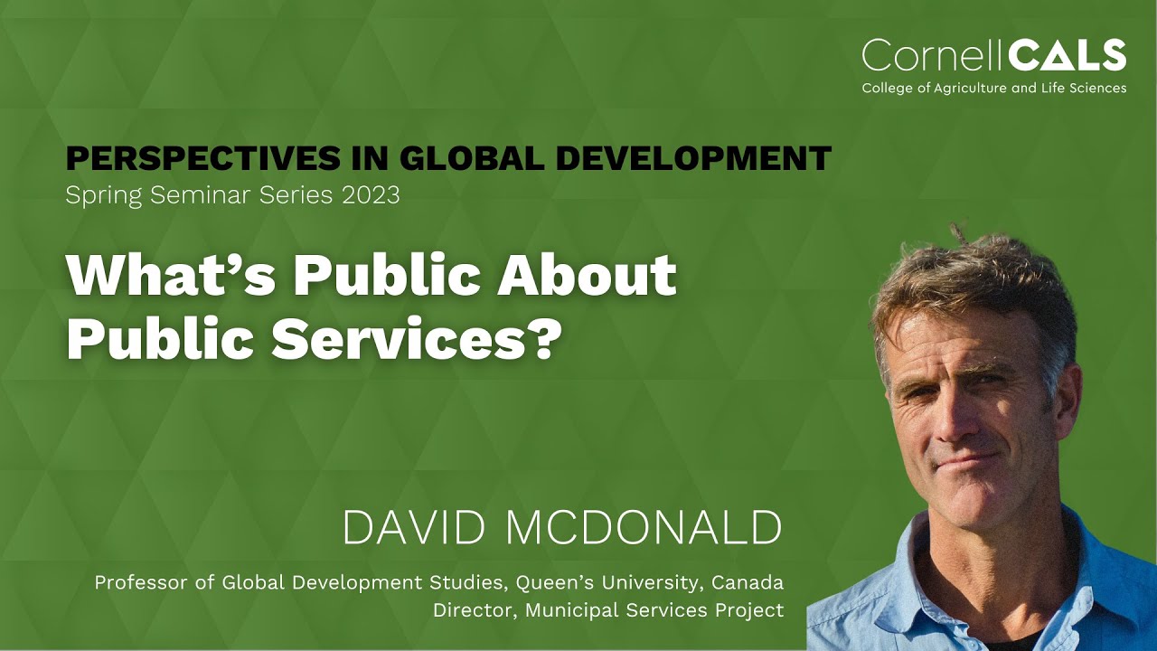 David McDonald What’s Public About Public Services? YouTube
