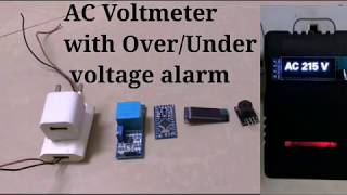 AC Voltmeter with Over/Under voltage alarm