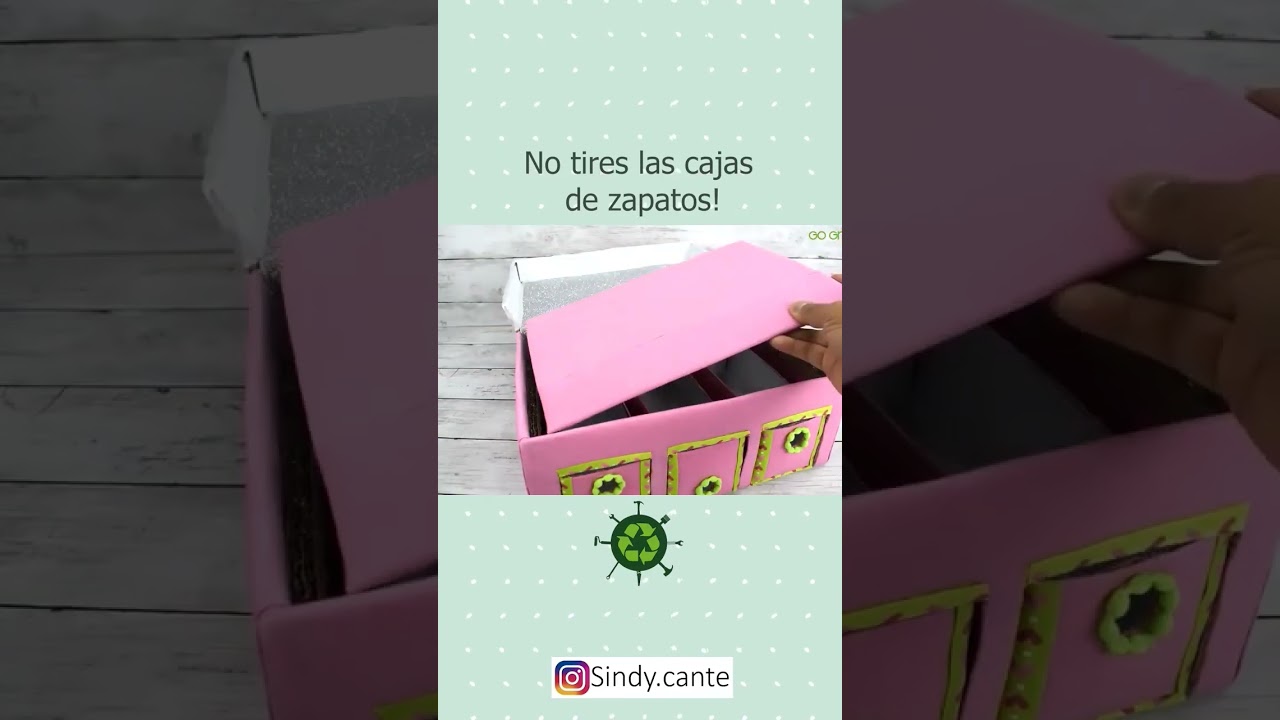 😍 Caja de zapatos transformada🌼 IDEA ÚTIL Y ECONÓMICA #arteencasa  #manualidades #diy #reciclaje 
