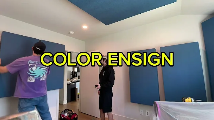 Recording Studio Off The Wall Install Timelapse With 10 of our 4” Fabric Dulce Ensign Bass Traps!