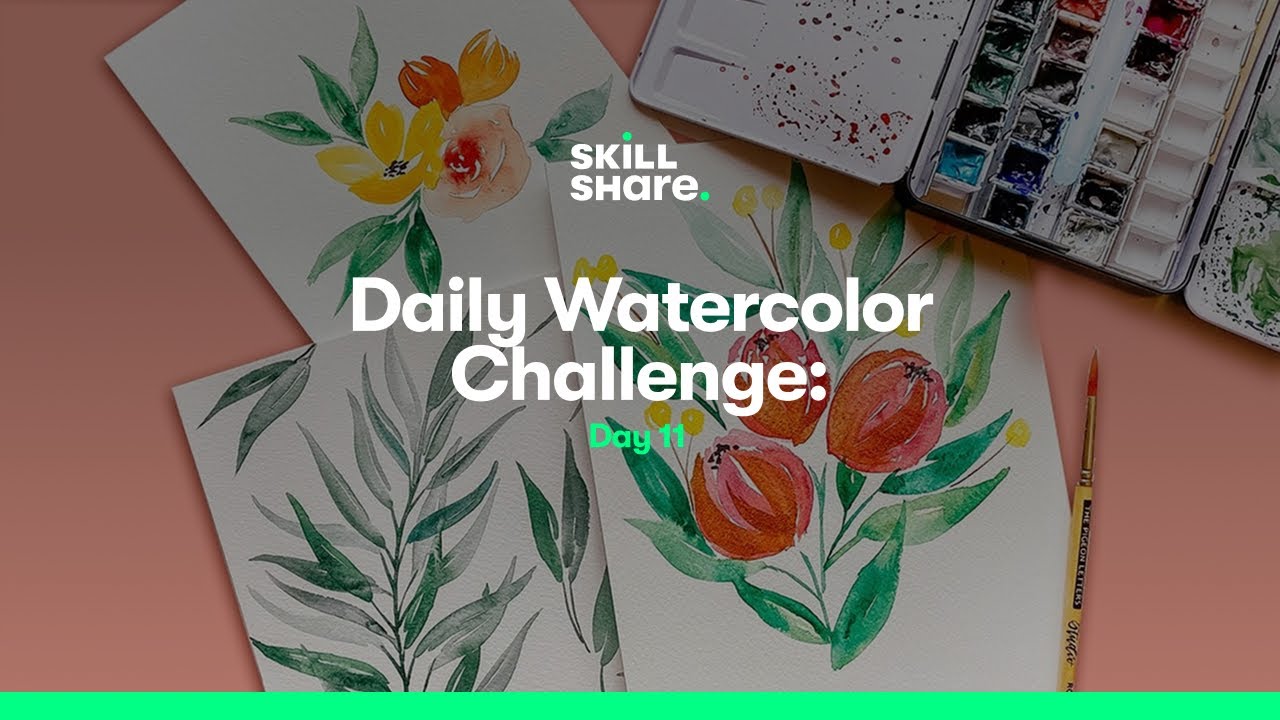 Daily Watercolor Challenge: Day 11 - YouTube