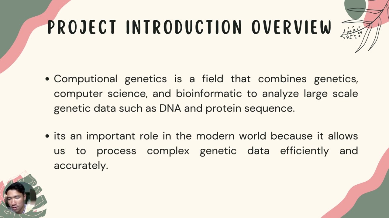 COMPUTATIONAL GENETICS Presentation - SMTPT 3