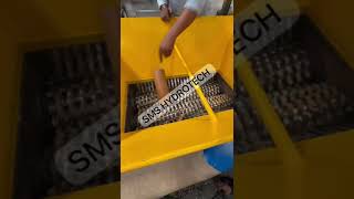 Paper Core Shredder | Twin Shaft Paper Roll Shredder