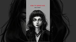 how to draw face #drawing #face #digitalart #photoshop #youtube #artist