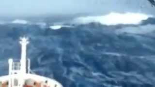 Tsunami waves recorded from a ship !