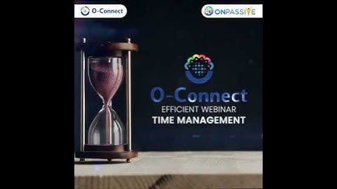 The Timer feature on O-CONNECT