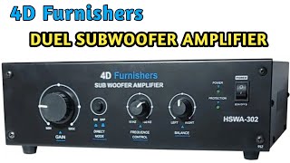 4D Furnishers Duel Subwoofer Amplifier Subwoofer Amplifier 4D Furnishers