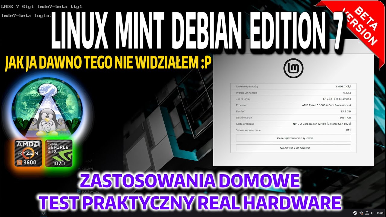 LINUX MINT DEBIAN EDITION LMDE 7 BETA Test w praktycznym użyciu, KF ...