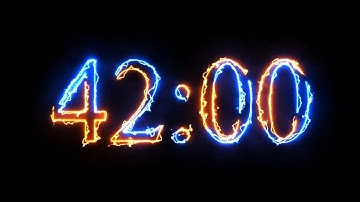 42 Minute Timer - 2520 seconds Timer - Clean & Simple [ELECTRIC]