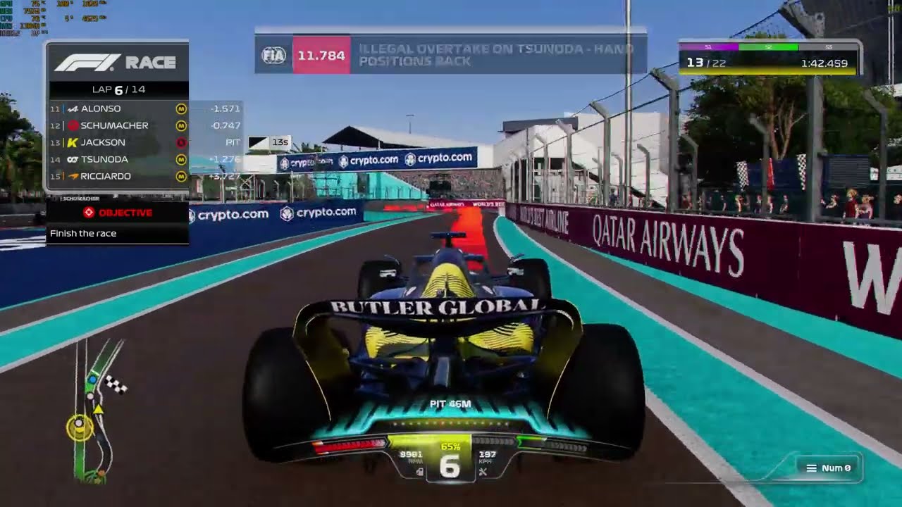 F1 23 on Ryzen 5 5600X and RTX 3060 TI at 1440p