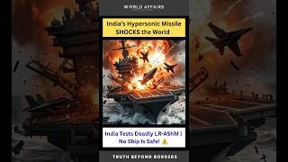 INDIA'S HYPERSONIC MISSILE SHOCKS THE WORD | India tests Deadly LR-AShM| No ship is safe |#india