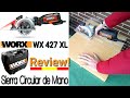 Worx wx427 xl 710w espaol sierra circular de mano corte guiado por lser review espaol