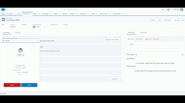 Salesforce Inbound Call Based on EZACD-8000 Open CTI Softphone