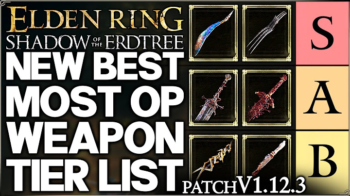 Shadow of the Erdtree - New Best HIGHEST DAMAGE MOST OP Weapon Tier List - Build Guide - Elden Ring!