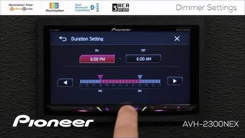 How To - Dimmer Settings on Pioneer AVH-EX In Dash Receivers 2018