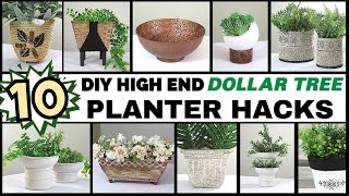 10 Amazing Dollar Tree DIY PLANTER Hacks | Dollar Tree DIY HACKS | Hot Humble Pie DIY