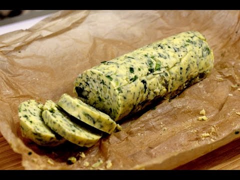 Видео рецепт Масло с петрушкой и чесноком