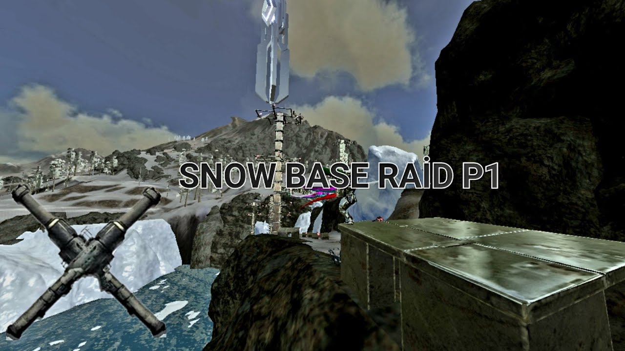 Snow Base Ark Tutorial ARK MOBİLE SNOW BASE SOLO RAİD & OP PVP P1!!! - YouTube