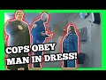 Full Body Cam, Man In Black Dress Orders Woman Arrested For No Mask, Sheriff Deputies Obey