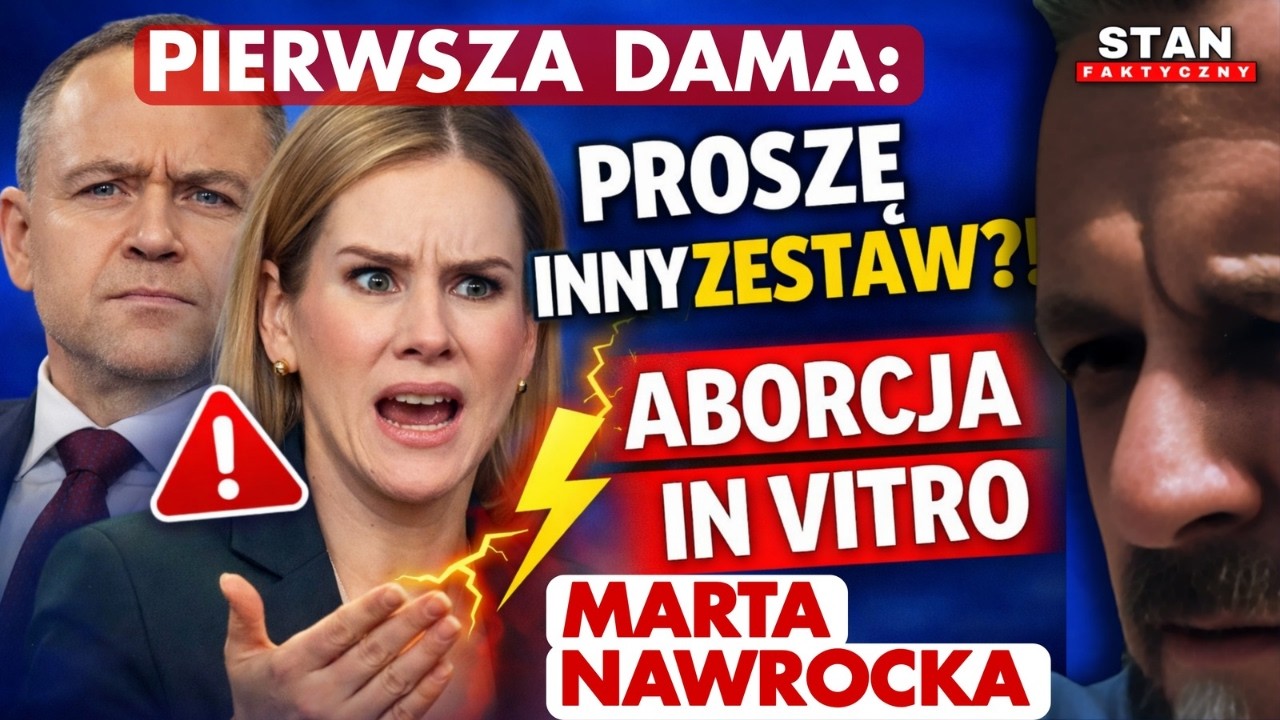 Marta Nawrocka ODPALA wojnę kulturową‼️Pierwsza Dama o aborcji i in vitro – ucieczka od konkretów ⁉️