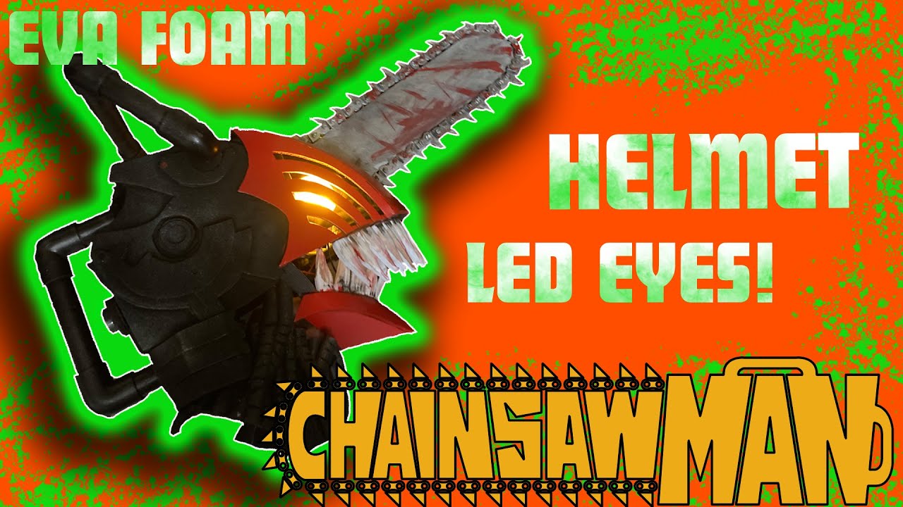 Chainsawman Helmet Tutorial  Moving Jaw and Light up Eyes 