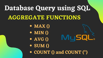 Class 12 IP / CS || MySQL Aggregate Functions || MAX, MIN, AVG, SUM, COUNT