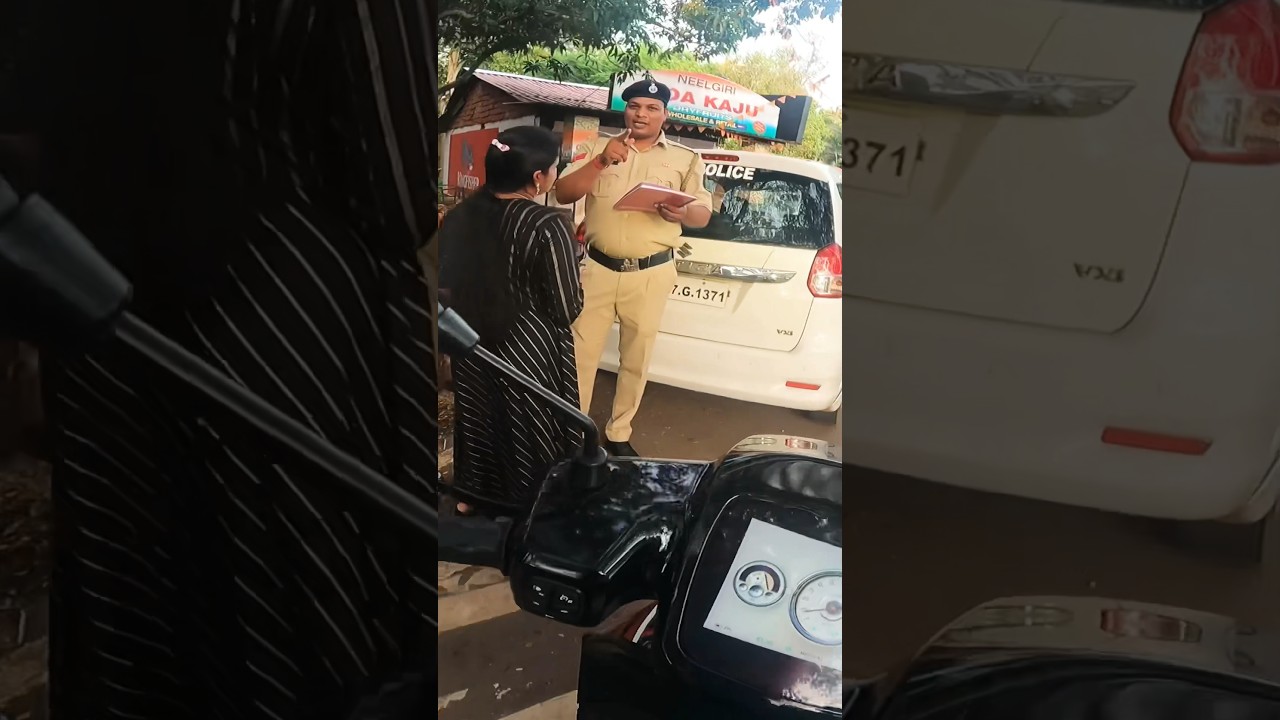 GOA POLICE STOPPED 👮‍♀️ 